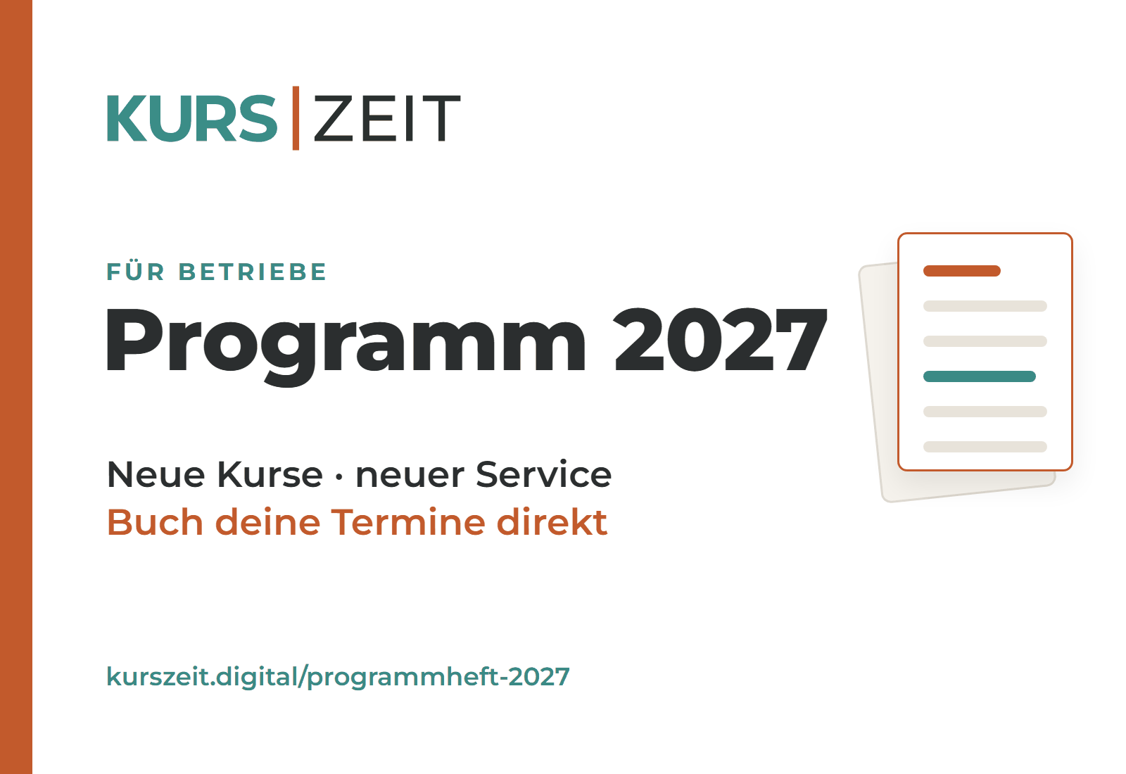 Unser Programm 2027 für Betriebe